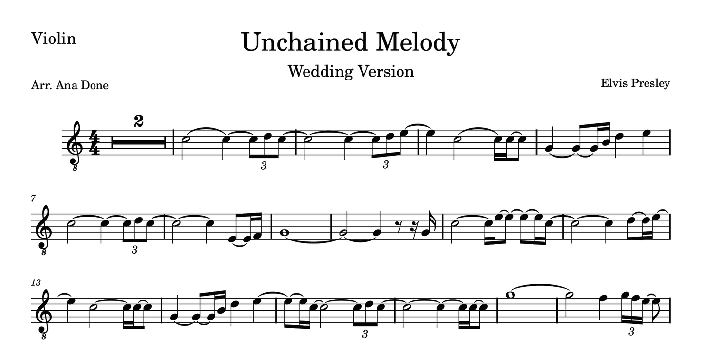 Unchained Melody (Wedding Violin & Harp Version)
