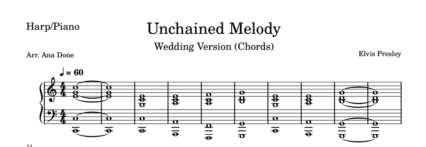 Unchained Melody (Wedding Violin & Harp Version)