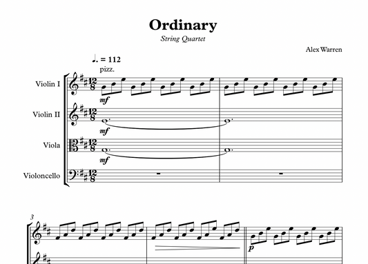 Ordinary (String Quartet Arrangement)