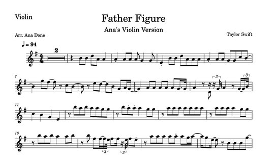 Father Figure (Violin Sheet Music)
