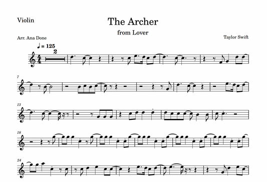 The Archer (Violin Sheet Music)